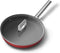 SMEG Koekenpan Rood Mat - ø 30 cm - Standaard anti-aanbaklaag