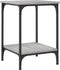 vidaXL - Salontafel - 40x40x55 - cm - bewerkt - hout - grijs - sonoma - eikenkleurig