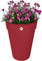 Elho Loft Urban Rond Hoog 35 - Bloempot voor Buiten - Ø 33.5 x H 45.3 cm - Theater rood