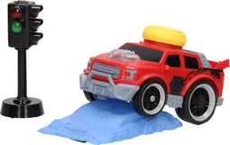 Crash Stunt Auto Set - Rood.