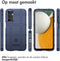 imoshion Hoesje Geschikt voor Samsung Galaxy A15 (5G) / A15 (4G) Hoesje Siliconen - imoshion Rugged Shield Backcover - Donkerblauw