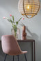 Mica Decorations Corby - Eetkamerstoel - Gerecycled polyester - Donkerroze