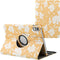 imoshion Tablet Hoes - Geschikt voor Lenovo Tab M10 5G - 360° Draaibare Design Bookcase 2.0 - Yellow Flowers