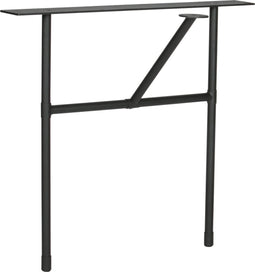 WOOOD Tablo H-Poot Kd 1 Stuks - Metaal - Zwart - 72x79x36