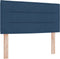 vidaXL - Hoofdbord - met - Lijnenontwerp - - - Blauw - - - 90 - cm - - - Gestoffeerd