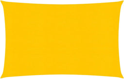 vidaXL - Zonnezeil - 160 - g/m² - rechthoekig - 3,5x4,5 - m - HDPE - geel