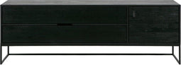 WOOOD Silas Tv Meubel - Essen - Blacknight - 60x180x44