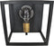 HSM Collection-Wandlamp Kubus-25x18x25-Zwart/Goud-Metaal