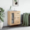 vidaXL - Dressoir - 69,5x34x90 - cm - bewerkt - hout - sonoma - eikenkleurig