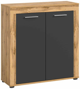 Furnilux Jam - Highboard - Praktische indeling - Grijs - 35x80x88cm