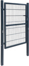vidaXL - Poort - dubbelstaafmat - (enkel) - 106x170 - cm - antracietgrijs
