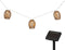 Luca Lighting - Solar Lichtsnoer - 10 LED Lampjes - Bruin - L380 cm