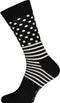 Happy Socks 4-pack sokken - Heren & Dames - Klassiek zwart-wit (4 paar)