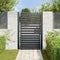 vidaXL - Tuinpoort - afsluitbaar - 100x150 - cm - aluminium - zwart