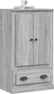 vidaXL - Hoge - kast - 60x35,5x103,5 - cm - bewerkt - hout - grijs - sonoma - eikenkleur