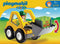 PLAYMOBIL 1.2.3 Graafmachine met werkman - 6775