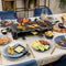 Princess 162840 - Raclette Teppanyaki Party - 8 personen - 1400W - Omkeerbare bakplaat - Zwart
