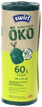 Swirl Öko-ReiBfest Vuilniszakken - Trekband 60L Scheurvast Lekvrij Groen (6x8 zakken)