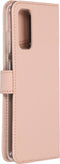 Selencia Galaxy S20 - Echt Lederen Bookcase - 3 Pashouders - Roze