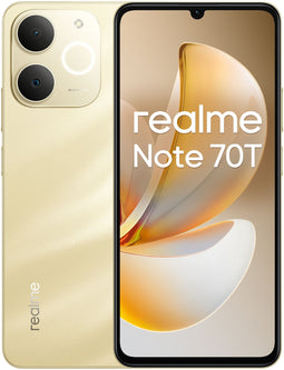 Realme Note 70T - Smartphone - 256GB opslag - Goud
