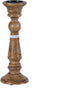 Kaarshouder 14 x 14 x 38 cm Bruin Mangohout