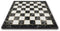 Schaakbord hout - Maat 37cm - Inklapbaar - Antislip pads - Zwarte marmer print - Los schaakbord