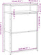 Schoenenkast 75x34x112 cm bewerkt hout sonoma eikenkleurig