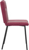 vidaXL - Eetkamerstoelen - 2 - st - fluweel - wijnrood