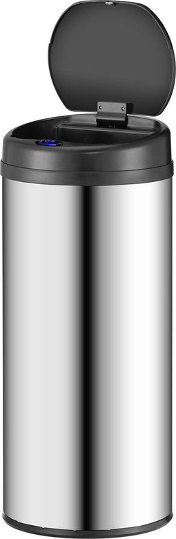Automatische Prullenbak - Sensorprullenbak - 50 Liter - Zilver - Rond