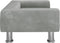 vidaXL Kinderbank 70x45x26,5 cm fluweel lichtgrijs