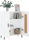 vidaXL - Dressoir - 69,5x34x90 - cm - bewerkt - hout - wit
