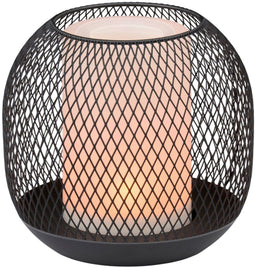 Arti Casa Solar Tafellamp - Zwart Metaal - IP44 Weerbestendig - Ø13x14 cm