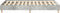 vidaXL - Bedframe - 120x190 - cm - Beton - Grijs - Gemaakt - van - Hout