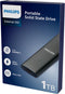Philips Portable SSD - 1TB - USB-C 540MB/s - Aluminium