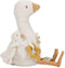 Little Dutch - Newborn Naturals - Activiteitenknuffel Gans - Wit