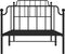 vidaXL - Bedframe - met - hoofd- - en - voeteneinde metaal - zwart - 90x190 - cm