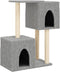 vidaXL - Kattenmeubel - met - sisal - krabpalen - 86 - cm - lichtgrijs