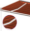 vidaXL - Luifel - automatisch - met - LED - en - windsensor - 4,5x3 - m - oranje - bruin