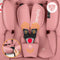 Lionelo Astrid i-Size Autostoel - ADAC 5-sterren - 40-87 cm - RWF - Memory Foam - Verstelbare hoofdsteun (7 cm) - Holmbergs gordels - Compatibel met ISOFIX-base & kinderwagen - Roze
