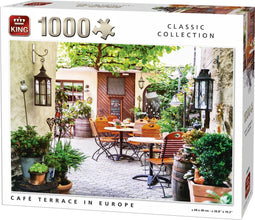 Cafe Terrace in Europe - Legpuzzel 1000 stukjes - Karton - Multicolor