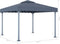 vidaXL - Prieel - met - LED-lichtslinger - 300x300 - cm - aluminium - antracietkleur