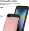 imoshion Hoesje Geschikt voor iPhone SE (2022) / SE (2020) / 8 / 7 Hoesje - Ruimte voor 2 pasjes - imoshion Backcover met pasjeshouder - Rosé Goud