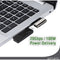 4smarts 540464 - USB-C Adapter Set - 3x Haakse Adapters 1x Verlengstuk - Zilver