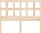vidaXL - Hoofdbord - 140,5x4x100 - cm - massief - grenenhout