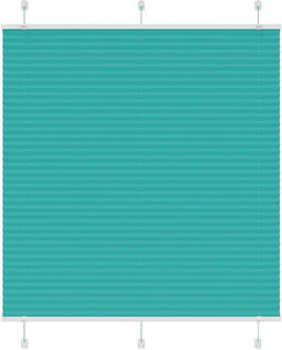 vidaXL - Plissé - rolgordijn - 120x100cm - stofbreedte - 119,4cm - petrol - groen