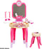 Klein Toys Barbie beautystudio Happy Vibes - nageldroger met lucht- en lichteffecten - roze beige