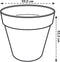 Elho Loft Urban Rond 60 - Grote Bloempot - Waterreservoir - 100% Gerecycled Plastic - Ø 58.0 x H 54.0 cm - Wit