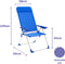 Vouwbare Stoel Marbueno Blauw 69 x 109 x 58 cm