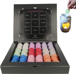 Scentchips® Flowers in the Spring Box - Waxmelts Geurwax Geschenkdoos - Huisparfum -Geurbrander - Verzameldoos 144 Geurchips – Giftbox