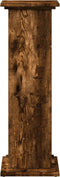 vidaXL - Sokkel - met - opbergruimte - 31x30x90 - cm - bewerkt - hout - gerookt - eiken